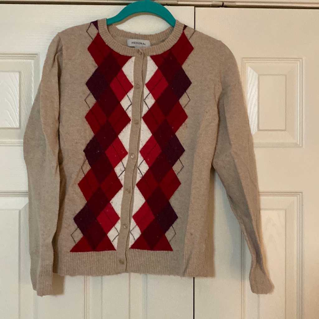 Argyle Button Down Sweater
